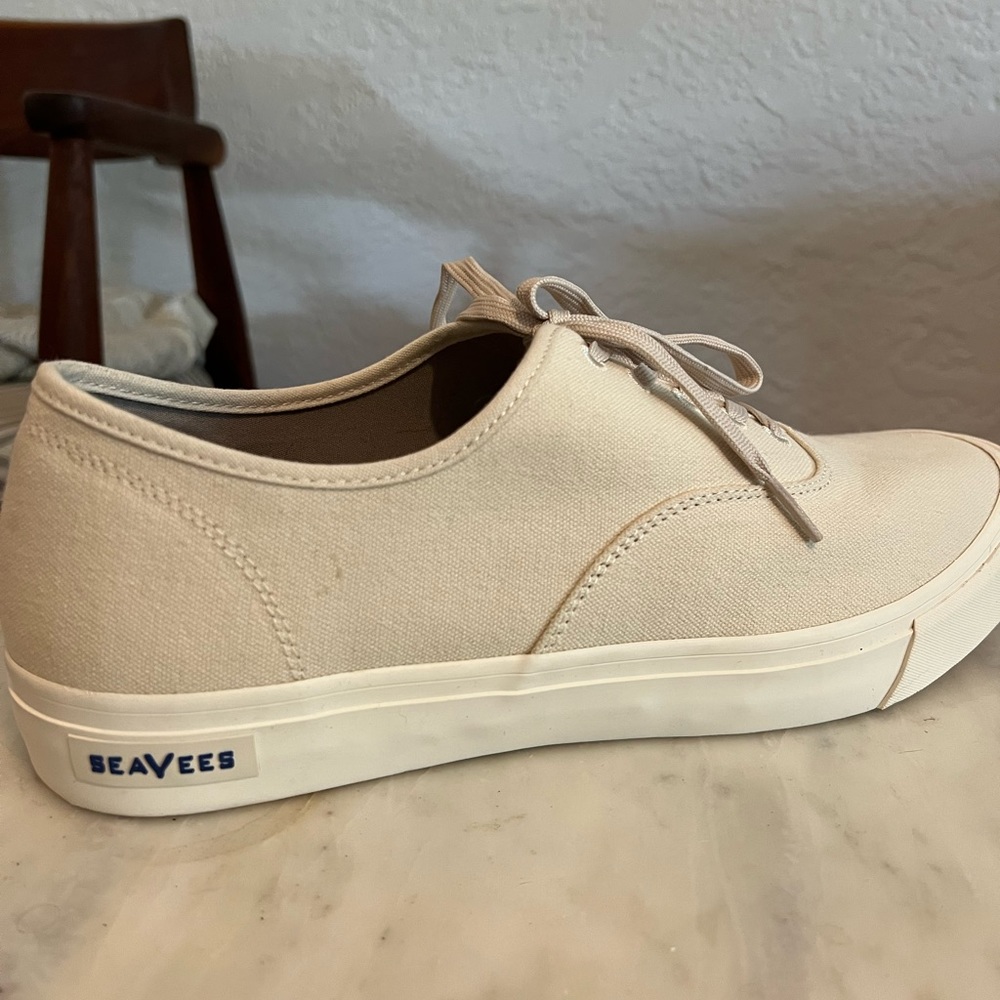 NWT SeaVees Natural Recycled Cotton Canvas Shoes